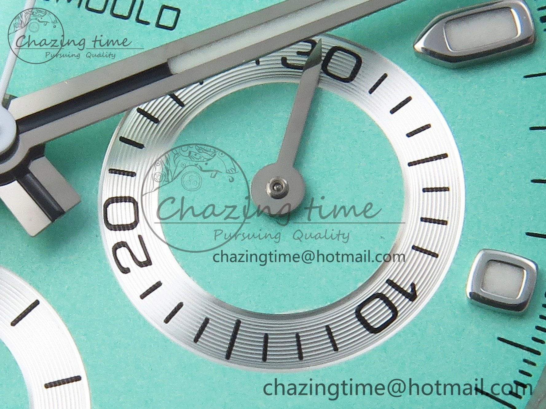 Daytona AET White Ceramic Case and Bracelet Avocado Green Dial SA4130 V2
