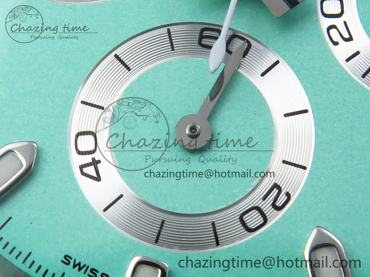 Daytona AET White Ceramic Case and Bracelet Avocado Green Dial SA4130 V2