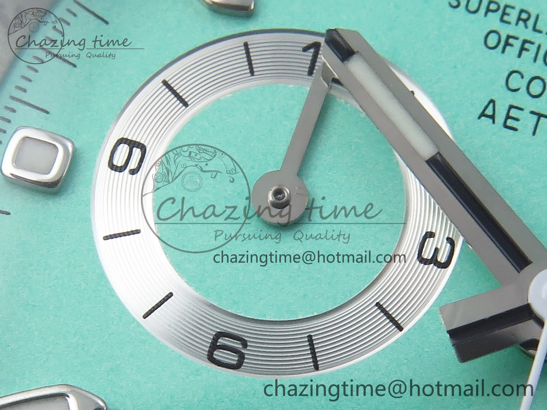 Daytona AET White Ceramic Case and Bracelet Avocado Green Dial SA4130 V2