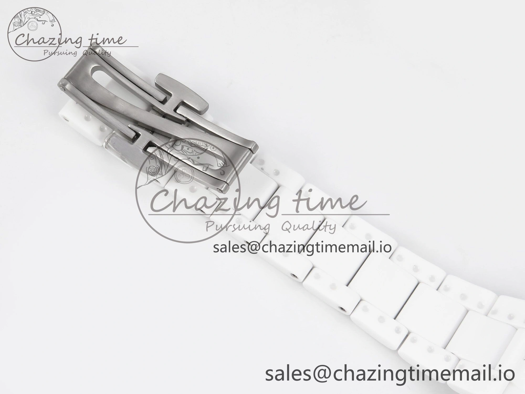 Daytona AET White Ceramic Case and Bracelet Black Dial N6F Best Edition SA4130