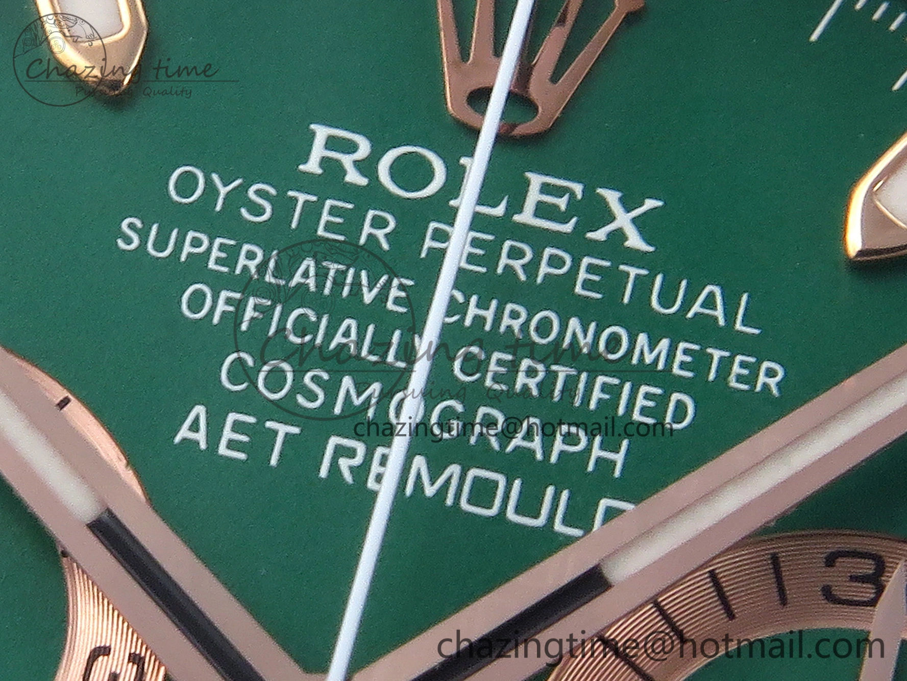 Daytona AET White Ceramic Case and Bracelet Green Dial SA4130 V2