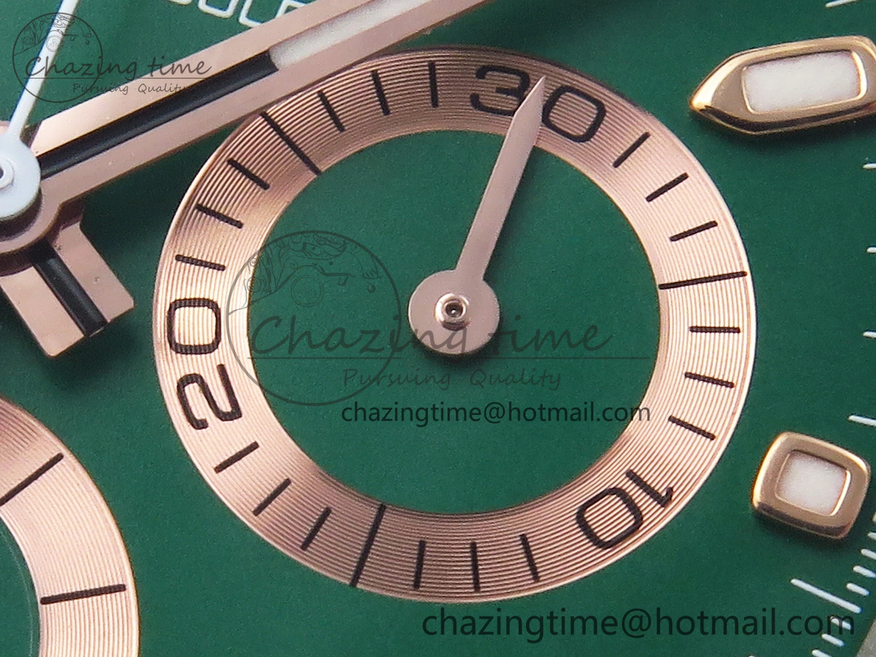 Daytona AET White Ceramic Case and Bracelet Green Dial SA4130 V2