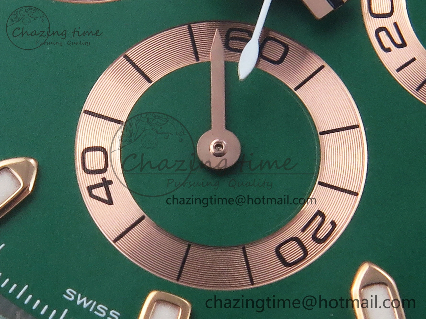 Daytona AET White Ceramic Case and Bracelet Green Dial SA4130 V2