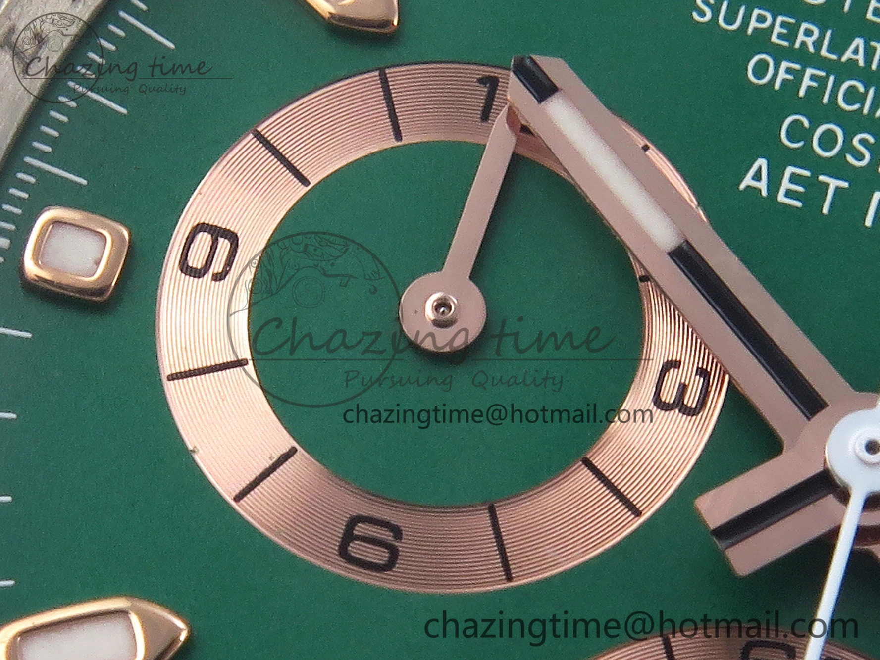 Daytona AET White Ceramic Case and Bracelet Green Dial SA4130 V2