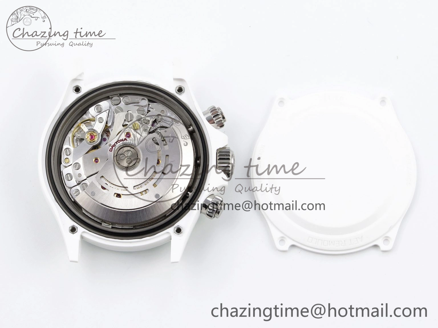 Daytona AET White Ceramic Case and Bracelet Green Dial SA4130 V2
