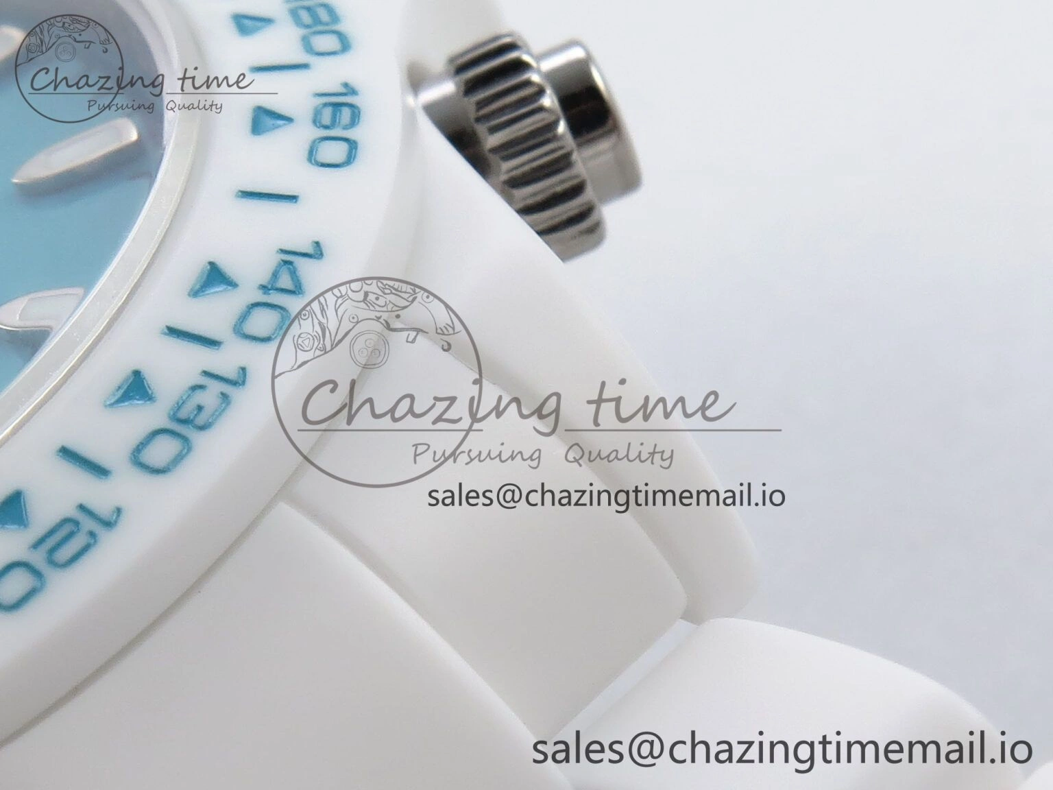 Daytona AET White Ceramic Case and Bracelet Tiffany Blue Dial N6F Best Edition SA4130
