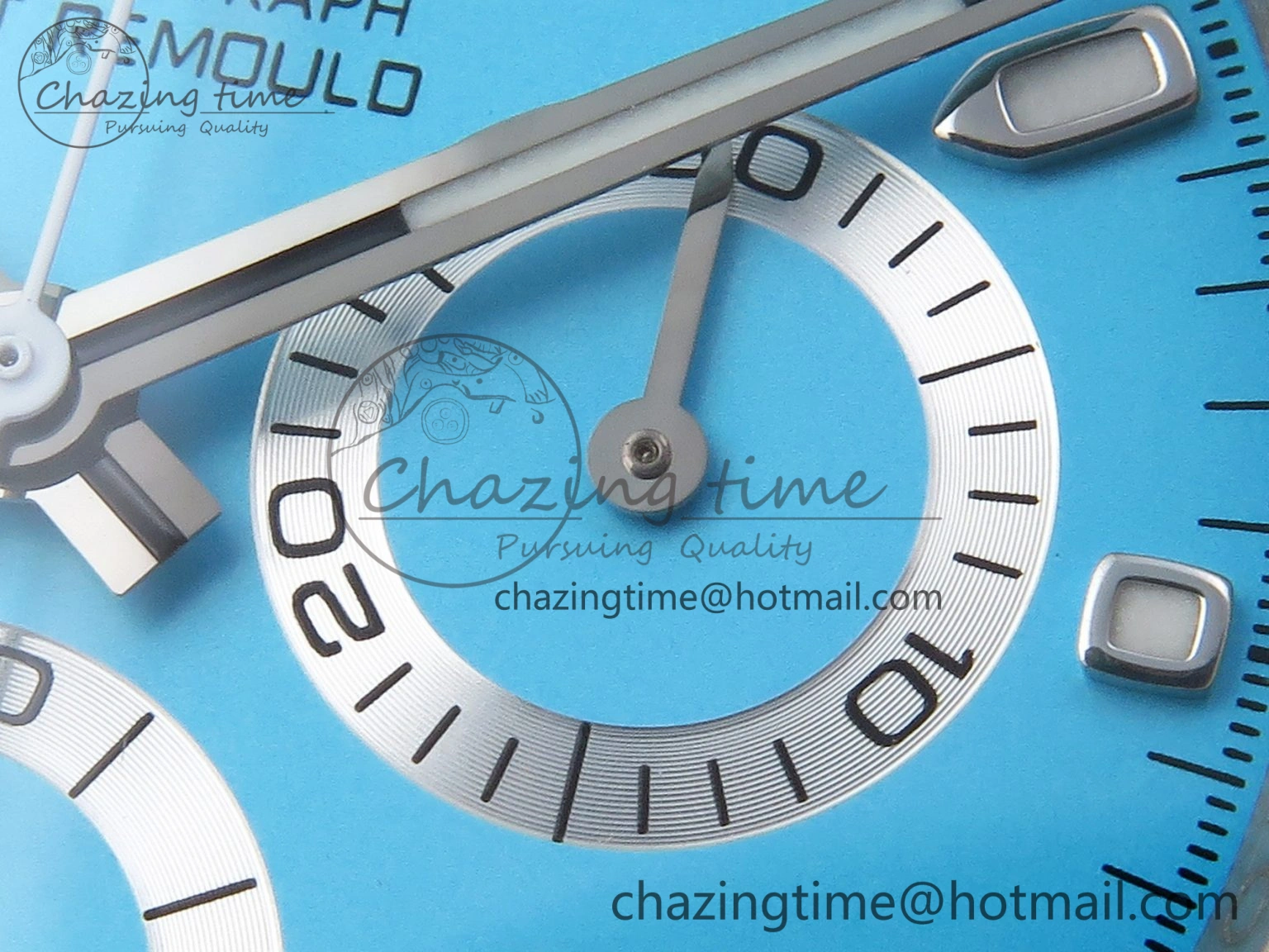 Daytona AET White Ceramic Case and Bracelet Tiffany Blue Dial SA4130 V2