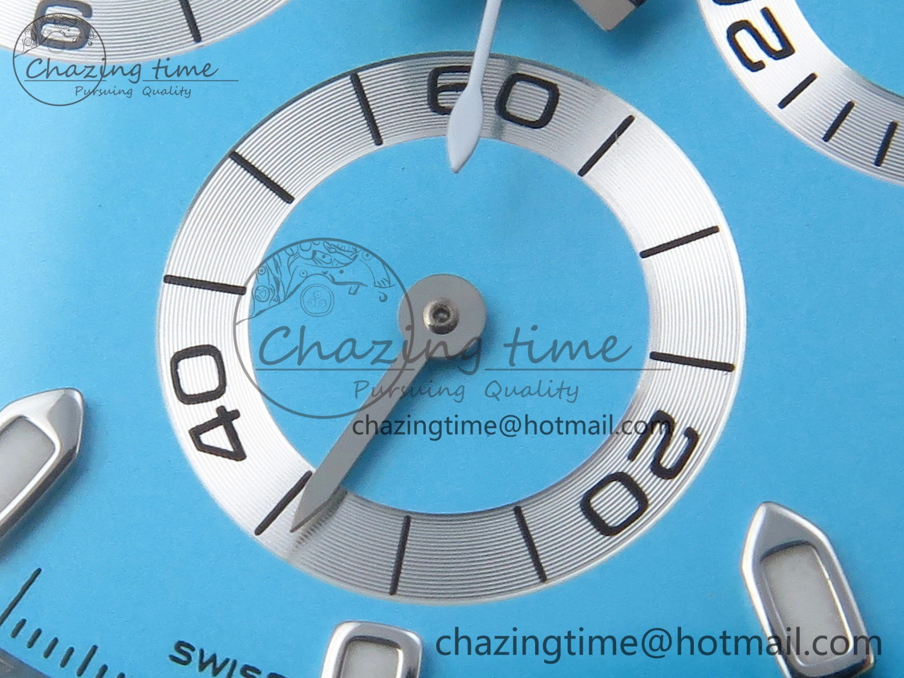 Daytona AET White Ceramic Case and Bracelet Tiffany Blue Dial SA4130 V2