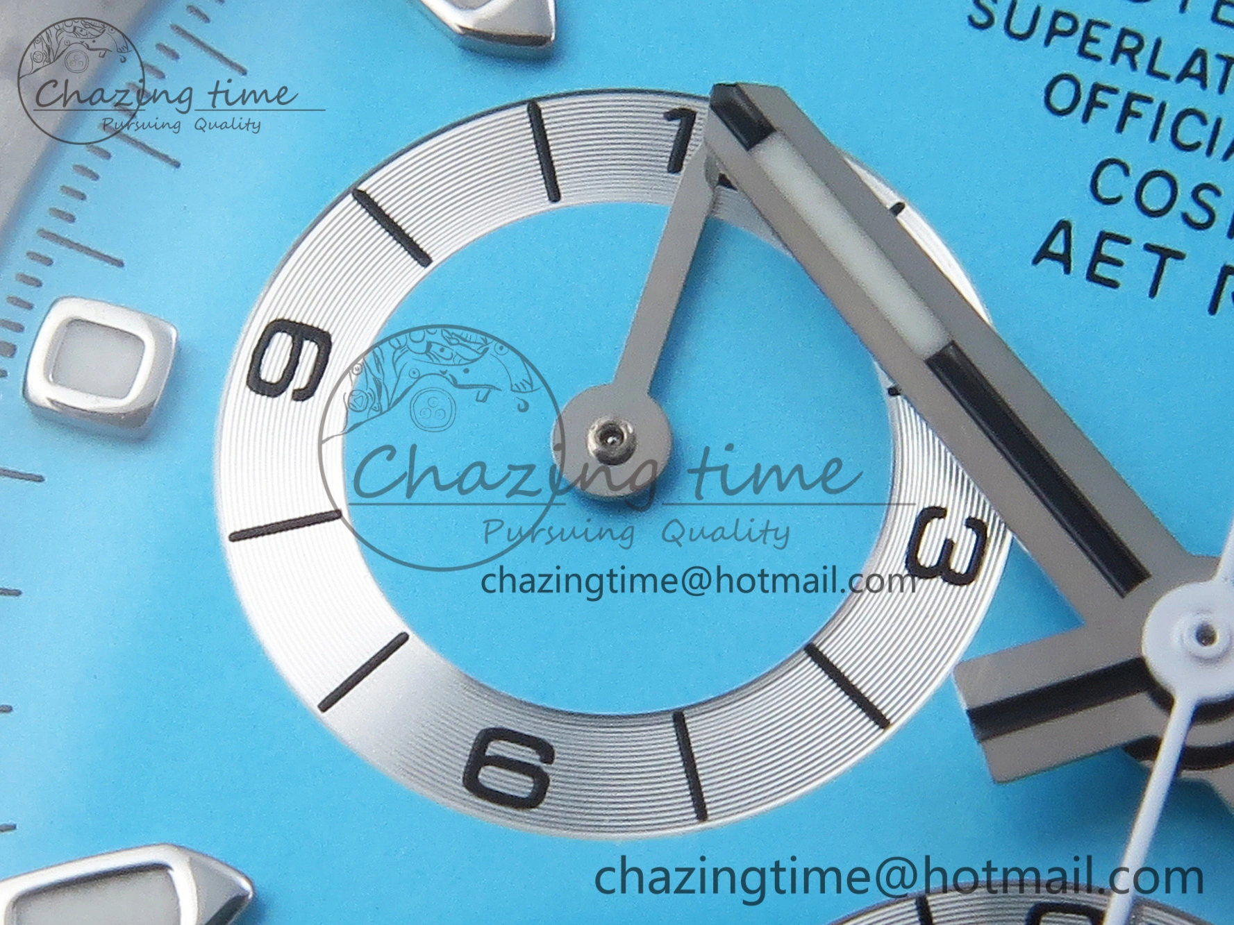 Daytona AET White Ceramic Case and Bracelet Tiffany Blue Dial SA4130 V2