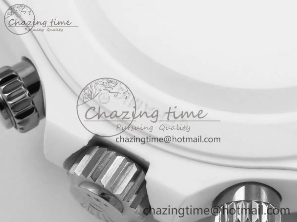 Daytona AET White Solid Ceramic Case and Bracelet Avocado Green Dial ZF 1:1 Best Edition SH4130