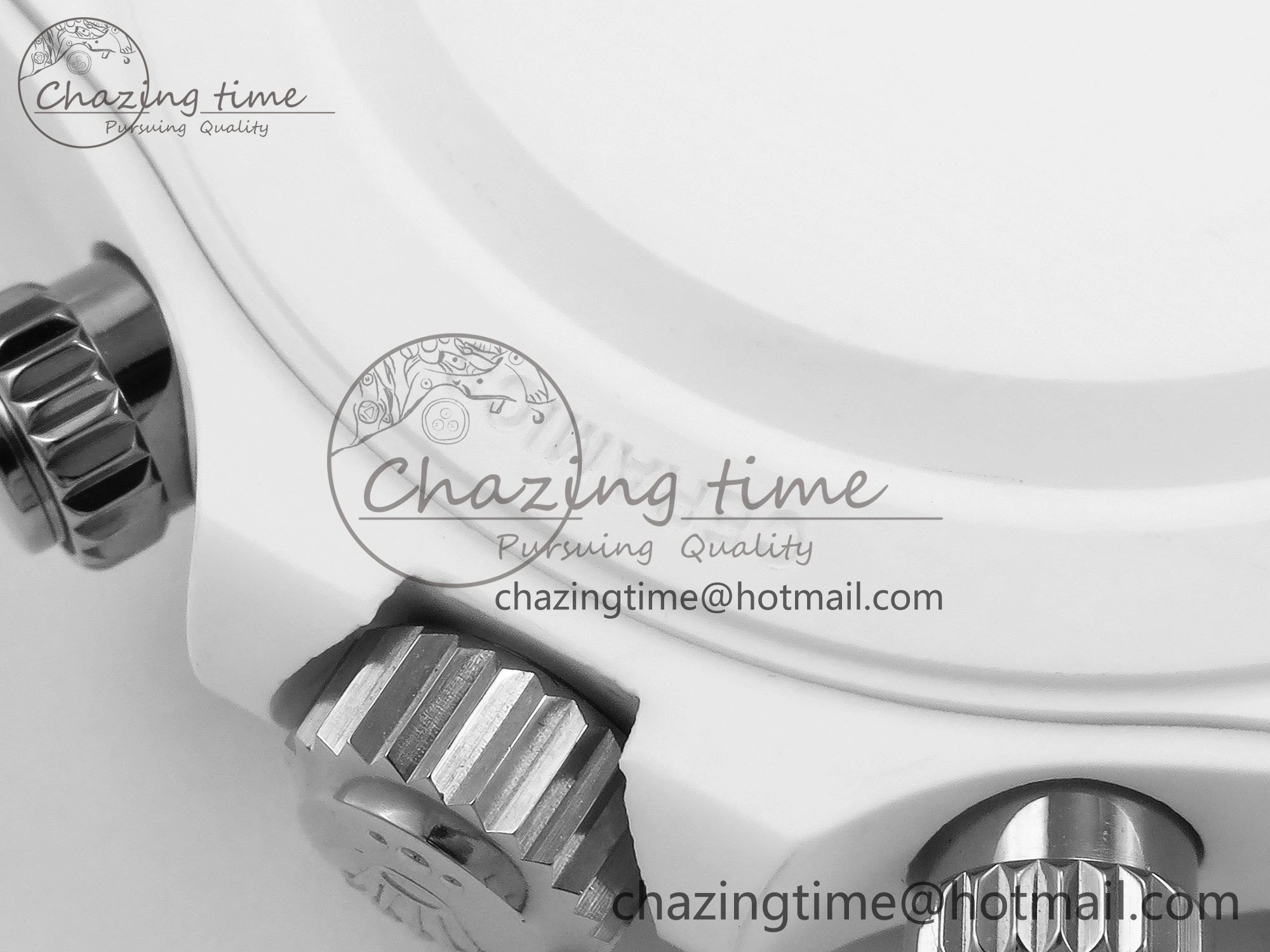 Daytona AET White Solid Ceramic Case and Bracelet Avocado Green Dial ZF 1:1 Best Edition SH4130