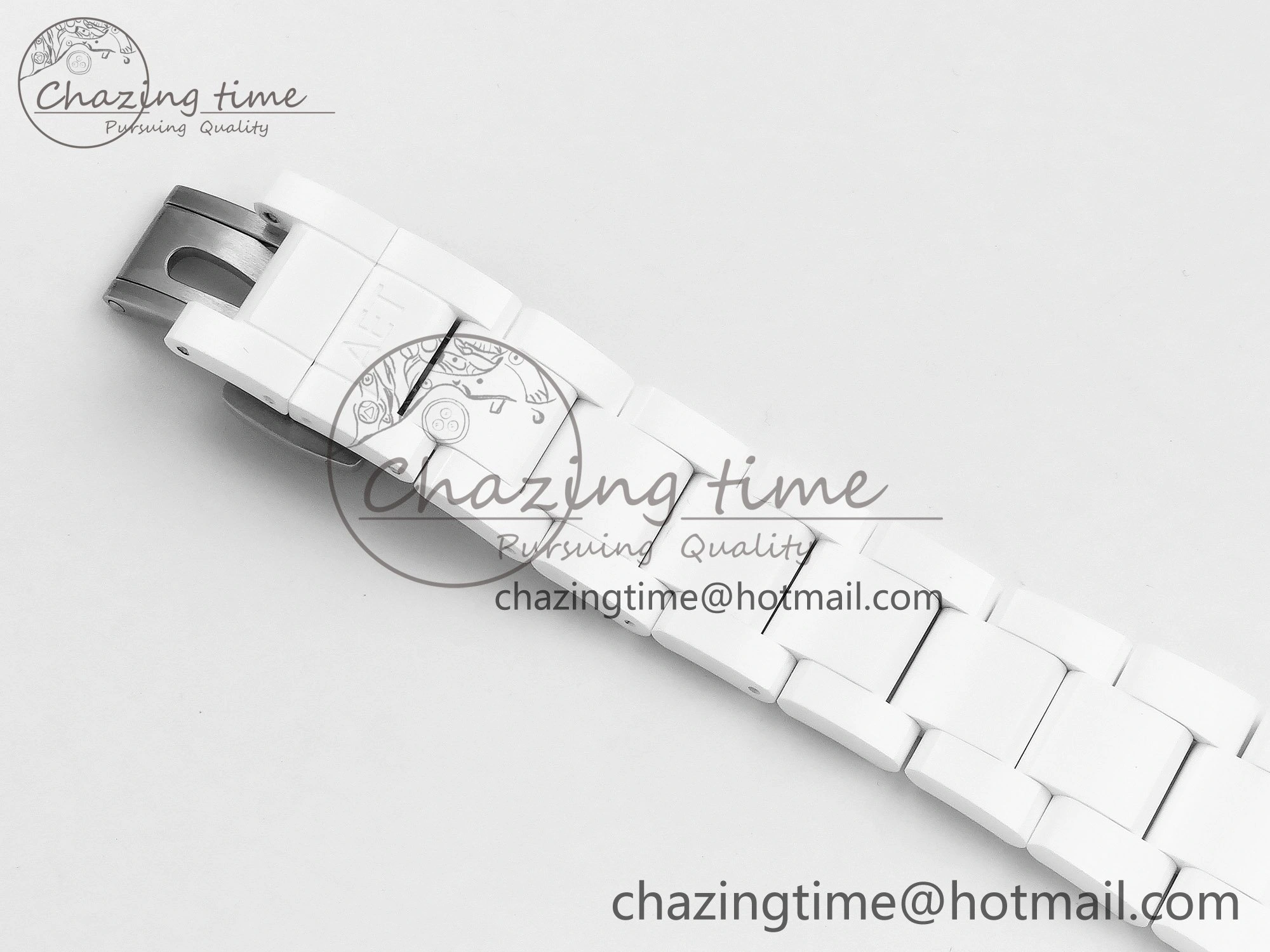 Daytona AET White Solid Ceramic Case and Bracelet Avocado Green Dial ZF 1:1 Best Edition SH4130