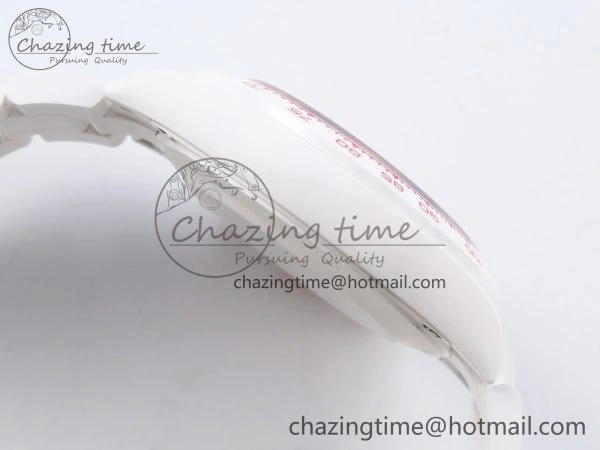 Daytona AET White Solid Ceramic Case and Bracelet Pink Dial ZF 1:1 Best Edition SH4130