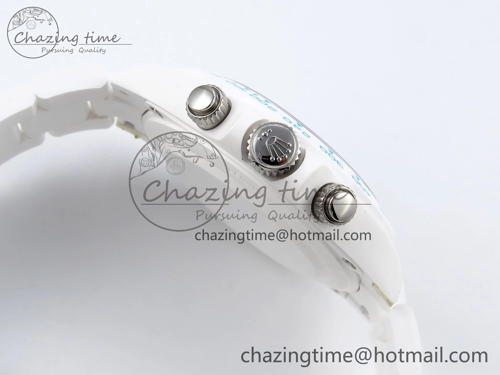 Daytona AET White Solid Ceramic Case and Bracelet Tiffany Blue Dial ZF 1:1 Best Edition SH4130