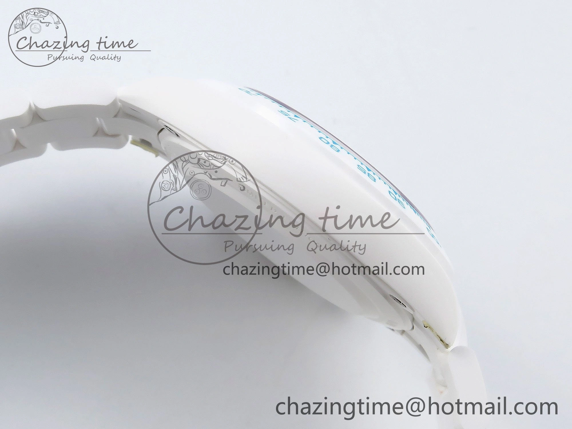 Daytona AET White Solid Ceramic Case and Bracelet Tiffany Blue Dial ZF 1:1 Best Edition SH4130