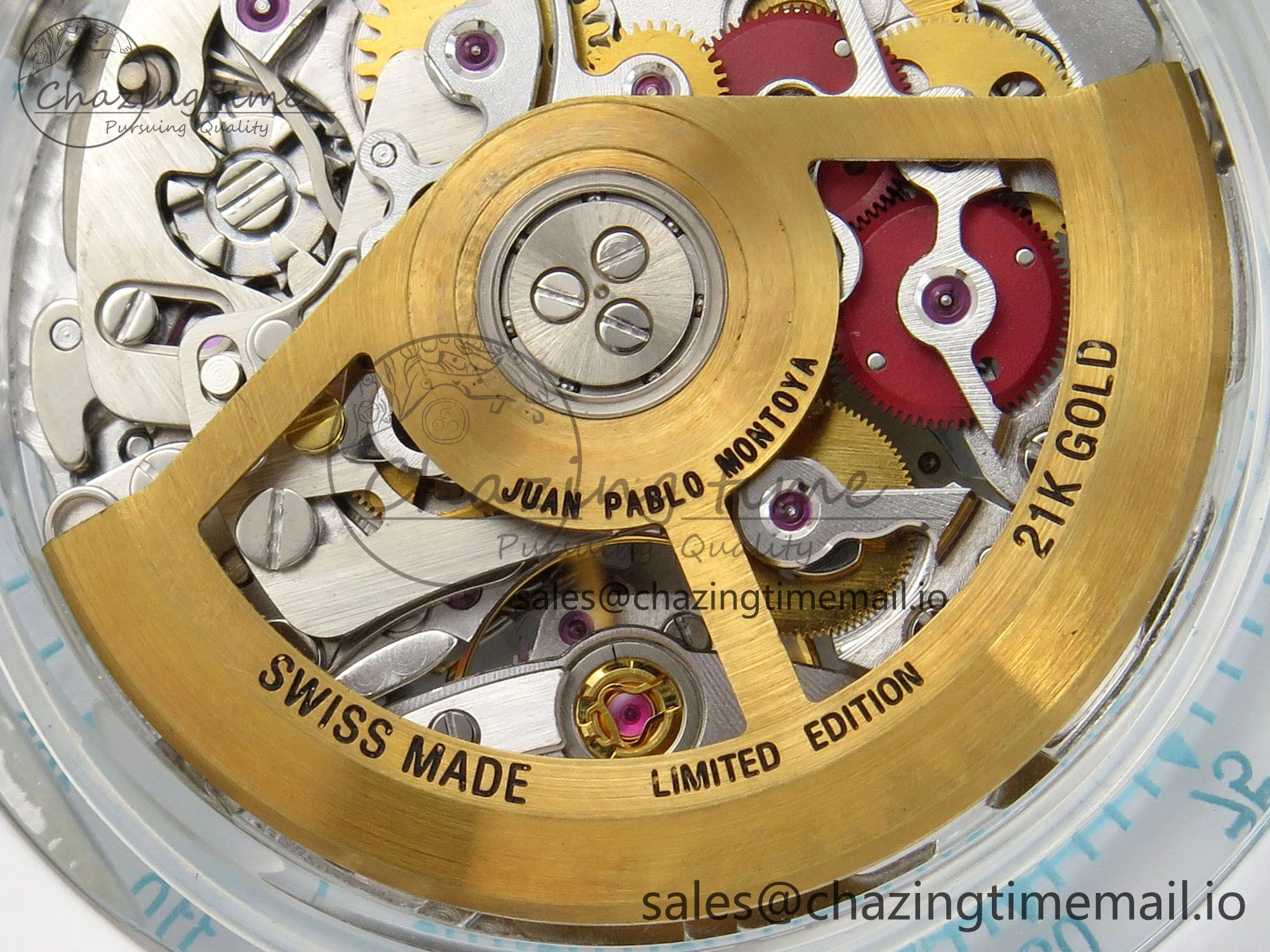 Daytona Aet Remould Transparent SONIC Best Edition Skeleton Dial on White Rubber Strap SA4130