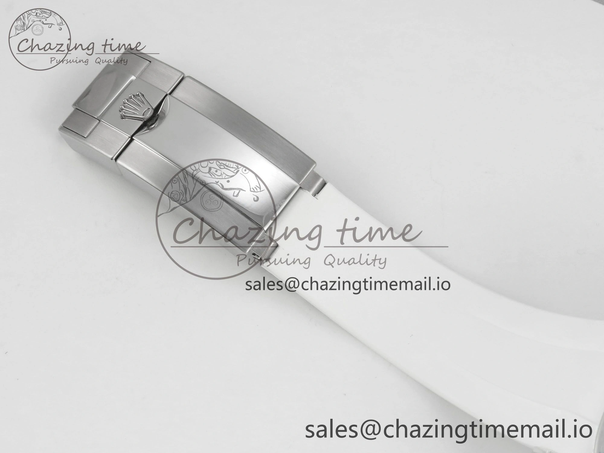 Daytona Aet Remould Transparent SONIC Best Edition Skeleton Dial on White Rubber Strap SA4130