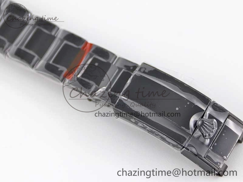 Daytona All Black PVD TWF Best Edition Purple Diamonds Bezel Black Dial on PVD Bracelet SA4130