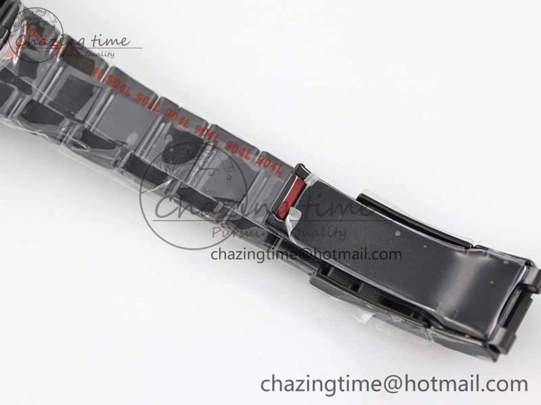 Daytona All Black PVD TWF Best Edition Purple Diamonds Bezel Black Dial on PVD Bracelet SA4130