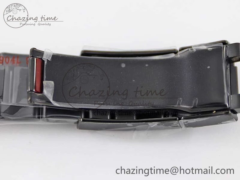 Daytona All Black PVD TWF Best Edition Purple Diamonds Bezel Black Dial on PVD Bracelet SA4130
