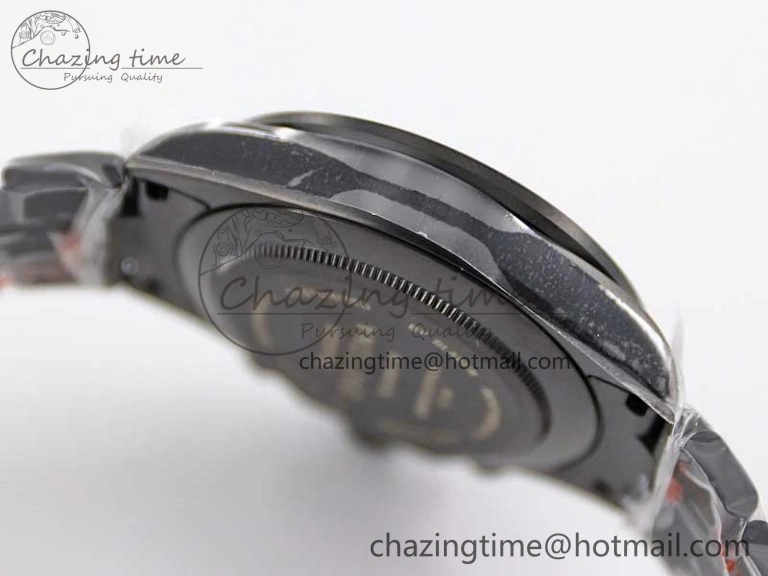 Daytona All Black PVD TWF Best Edition Purple Diamonds Bezel Black Dial on PVD Bracelet SA4130