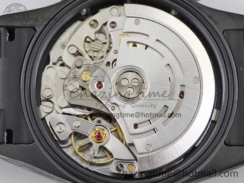 Daytona All Black PVD TWF Best Edition Purple Diamonds Bezel Black Dial on PVD Bracelet SA4130
