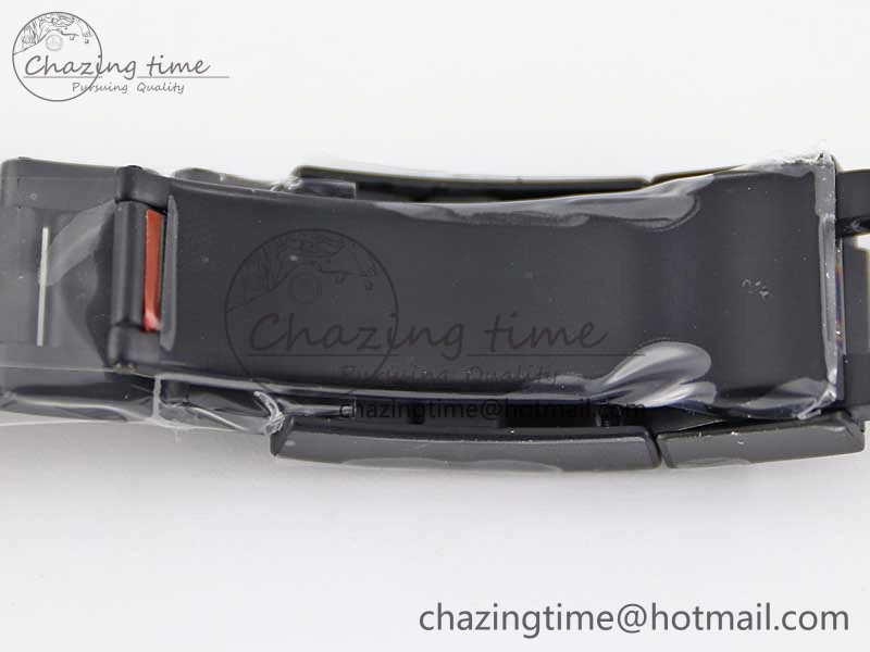 Daytona All Black PVD TWF Best Edition Rainbow Diamonds Bezel Black Dial on PVD Bracelet A7750