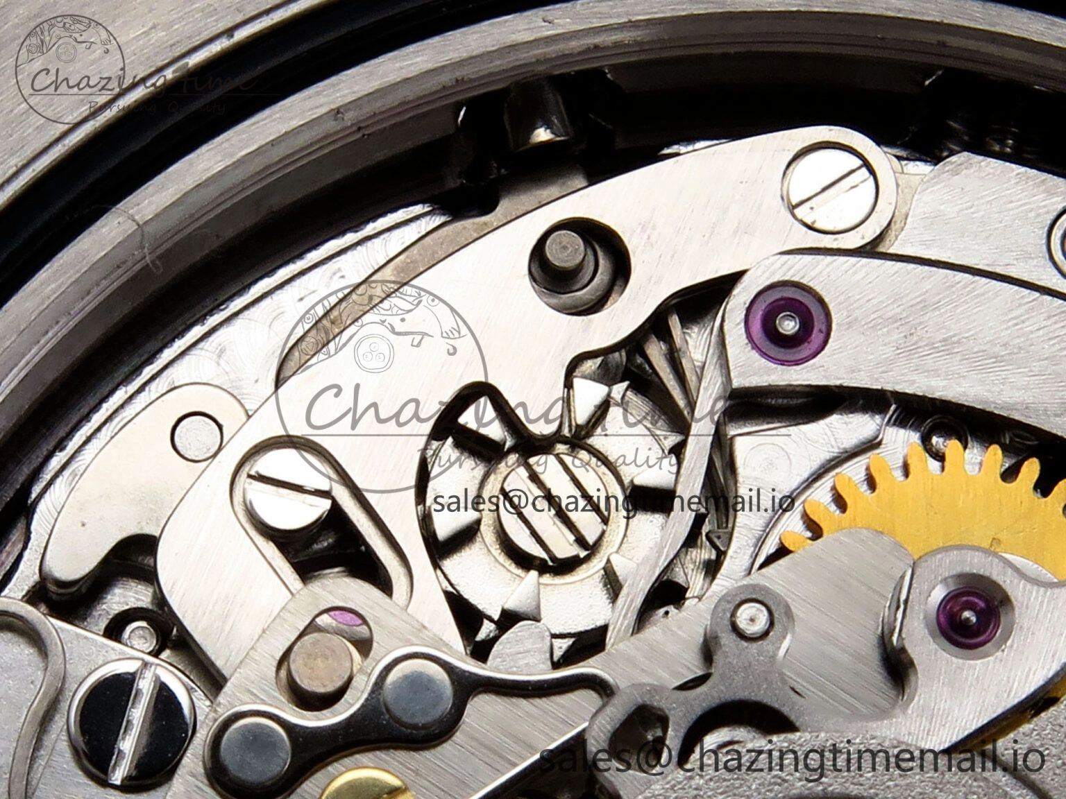 Daytona Arolla N6F Glacial Blue Crystal Skeleton Dial Diamonds Bezel Best Edition on Oyster Bracelet SA4130
