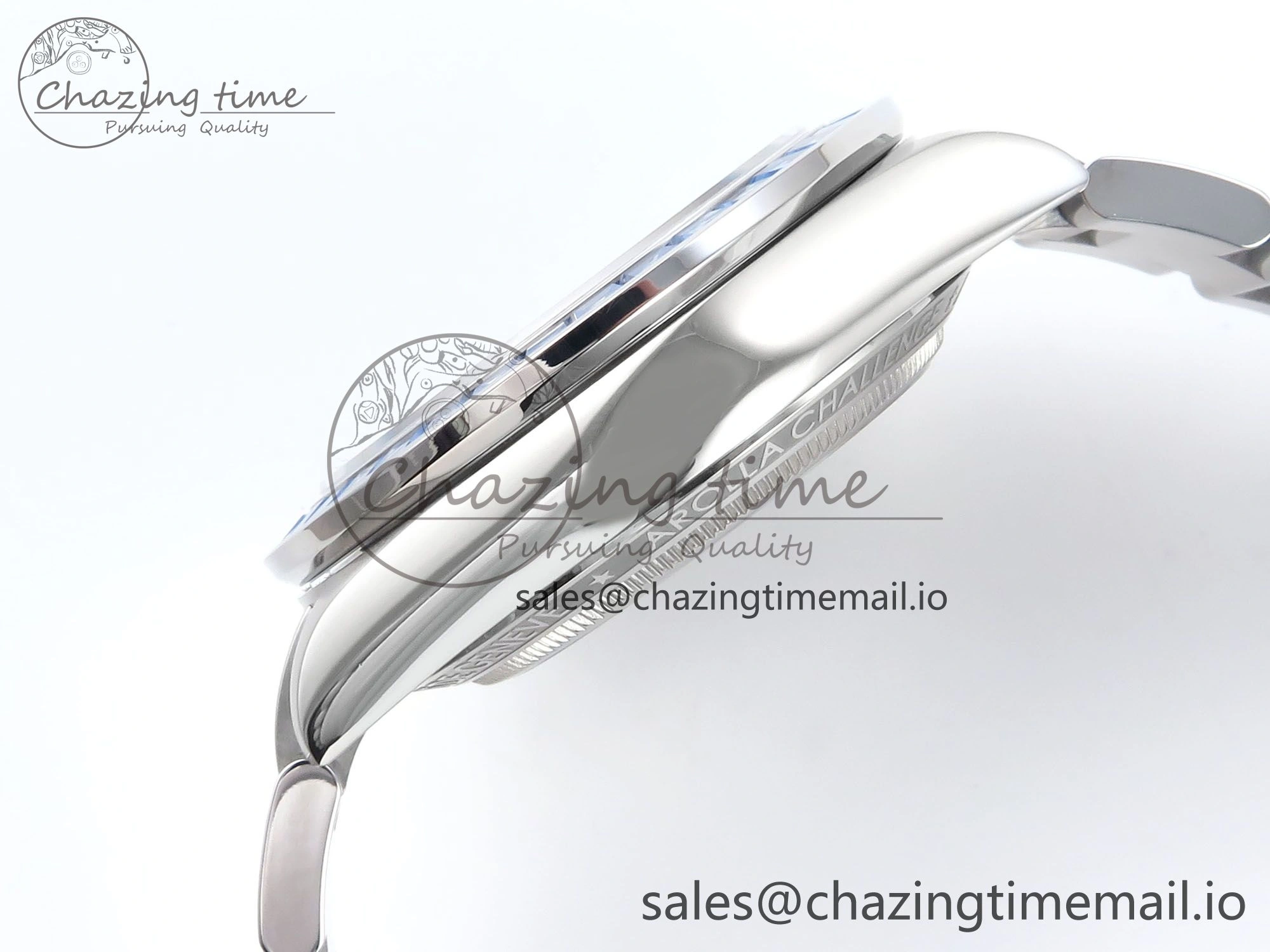 Daytona Artisans SS GETF Best Edition Blue Skeleton Dial Diamonds Bezel on SS Bracelet DD4802