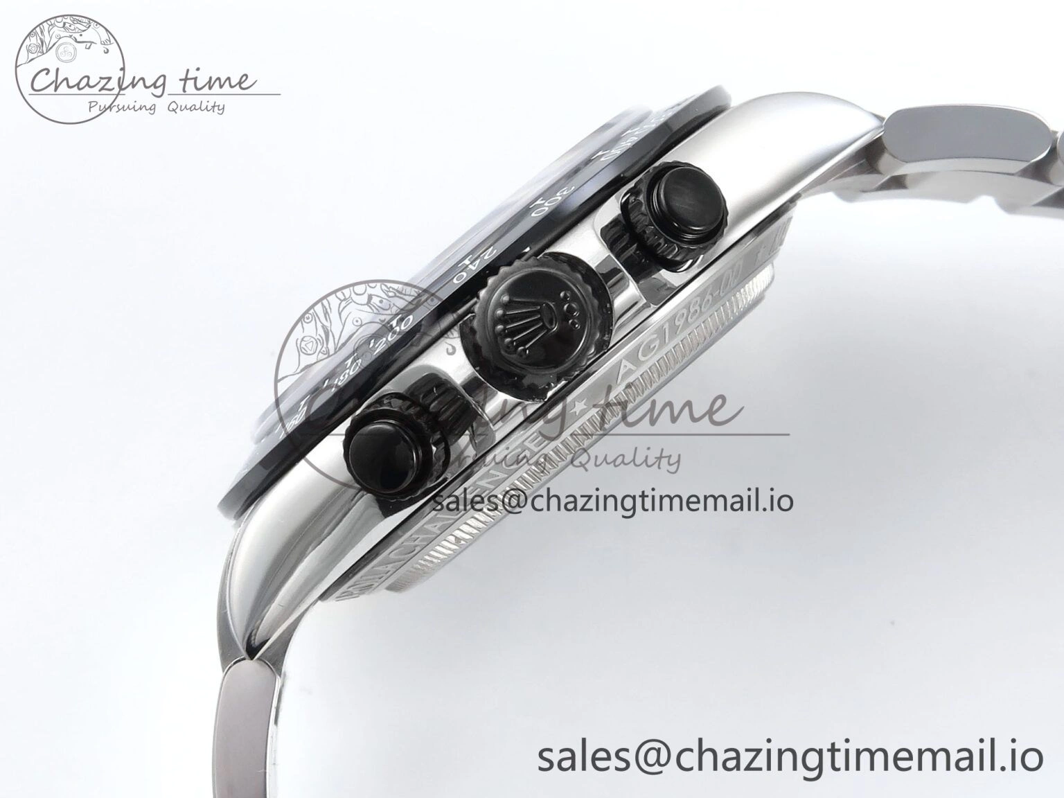 Daytona Artisans SS GETF Best Edition Skeleton Dial Black Ceramic Bezel on SS Bracelet DD4802