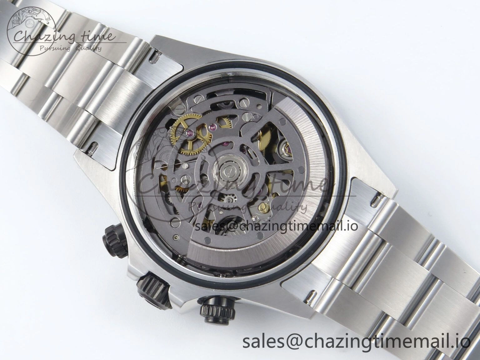 Daytona Artisans SS GETF Best Edition Skeleton Dial Black Ceramic Bezel on SS Bracelet DD4802