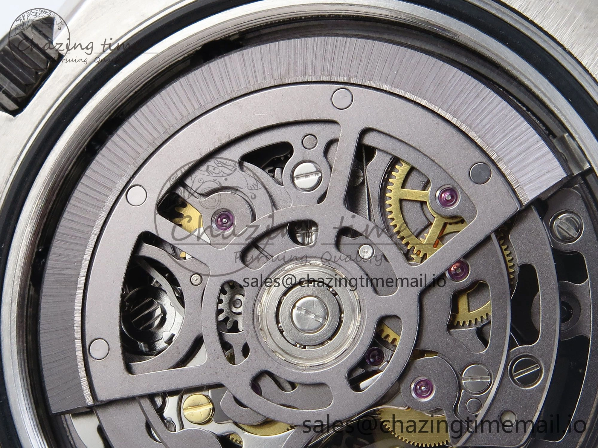 Daytona Artisans SS GETF Best Edition Skeleton Dial Black Ceramic Bezel on SS Bracelet DD4802
