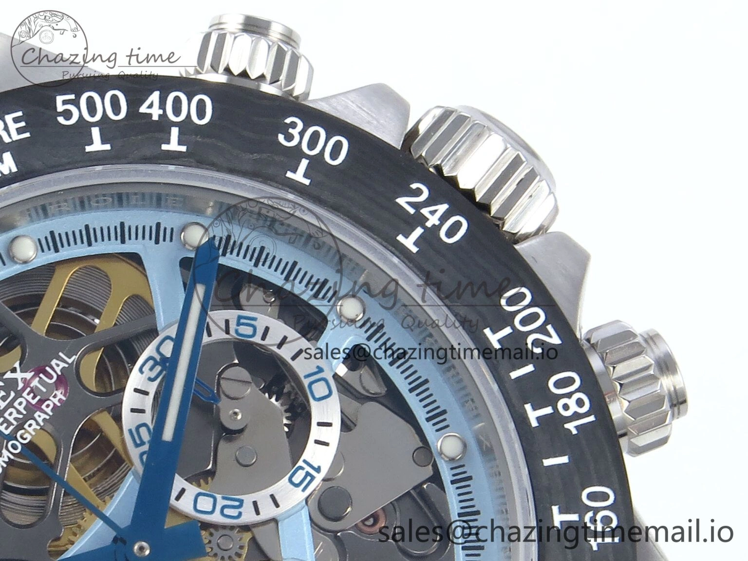Daytona Artisans SS GETF Best Edition Skeleton Dial Carbon Bezel on SS Bracelet DD4802