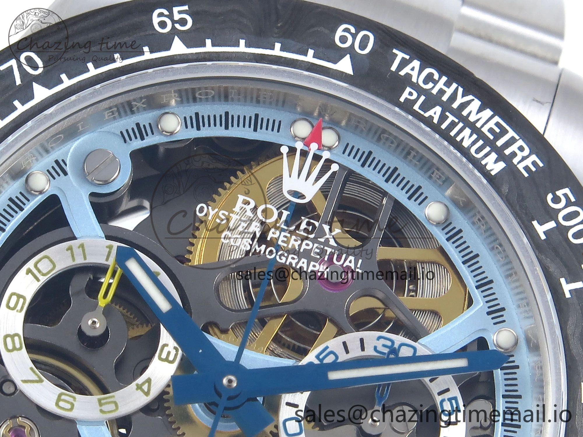 Daytona Artisans SS GETF Best Edition Skeleton Dial Carbon Bezel on SS Bracelet DD4802