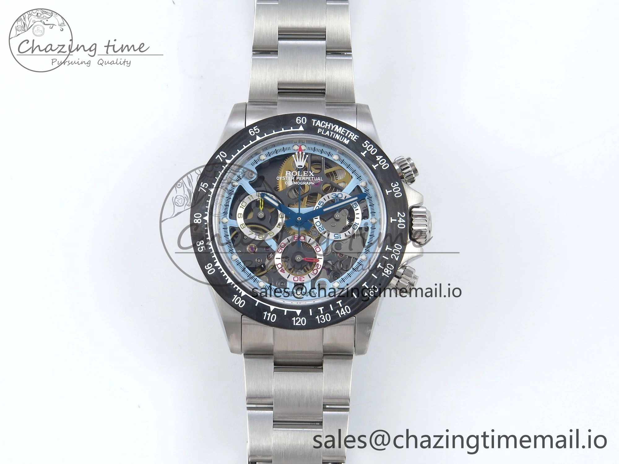 Daytona Artisans SS GETF Best Edition Skeleton Dial Carbon Bezel on SS Bracelet DD4802