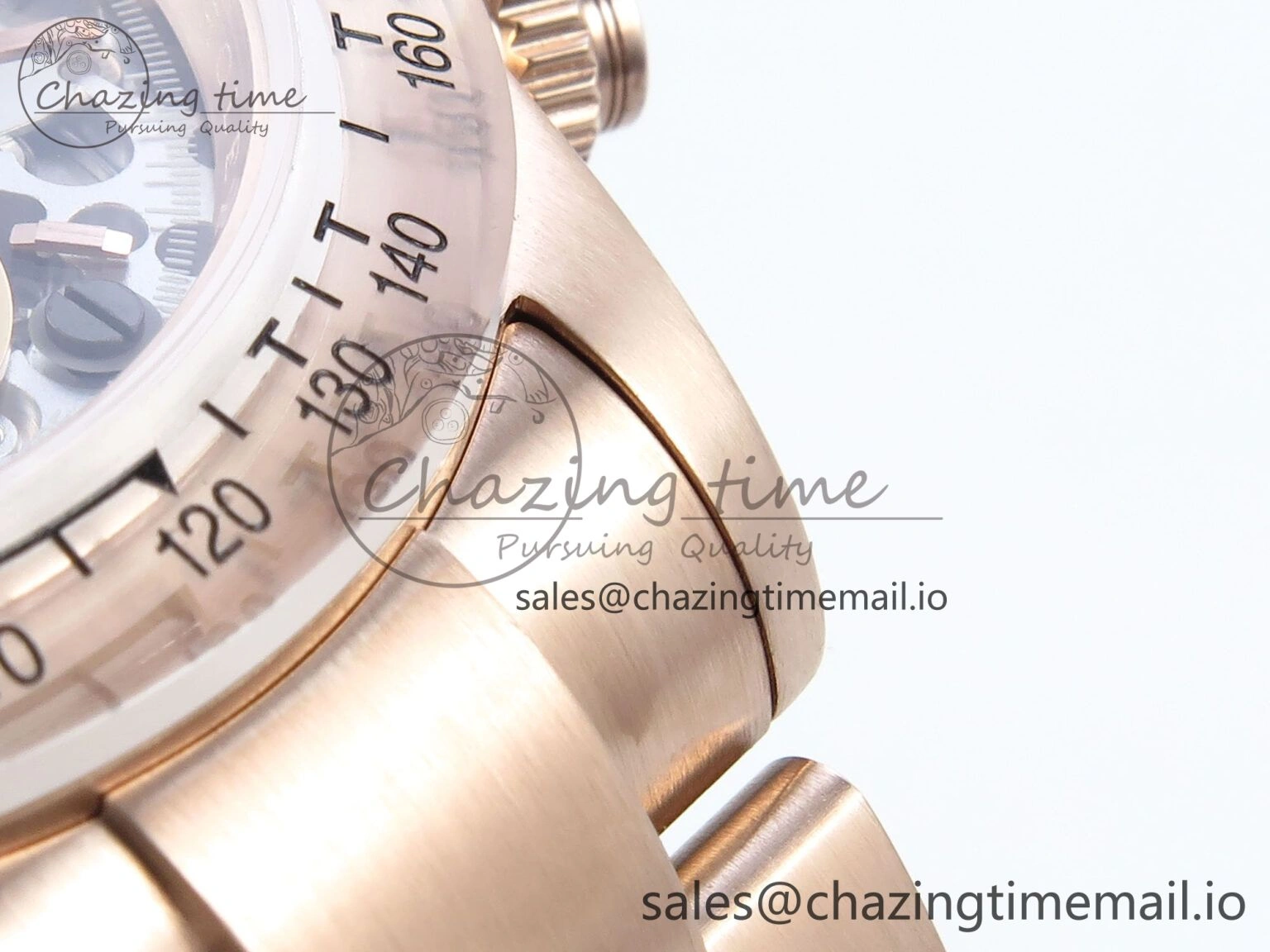Daytona Artisans Skeleton RG ADGF Best Edition Skeleton Dial RG Bezel on RG Oyster Bracelet SA4130