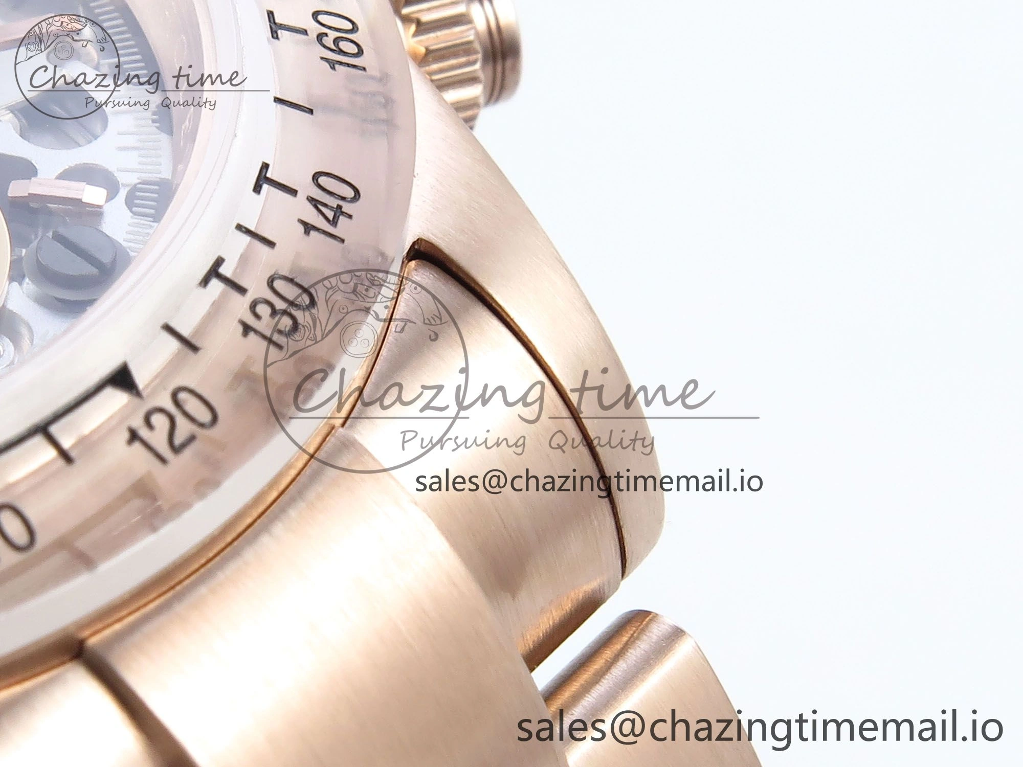 Daytona Artisans Skeleton RG ADGF Best Edition Skeleton Dial RG Bezel on RG Oyster Bracelet SA4130