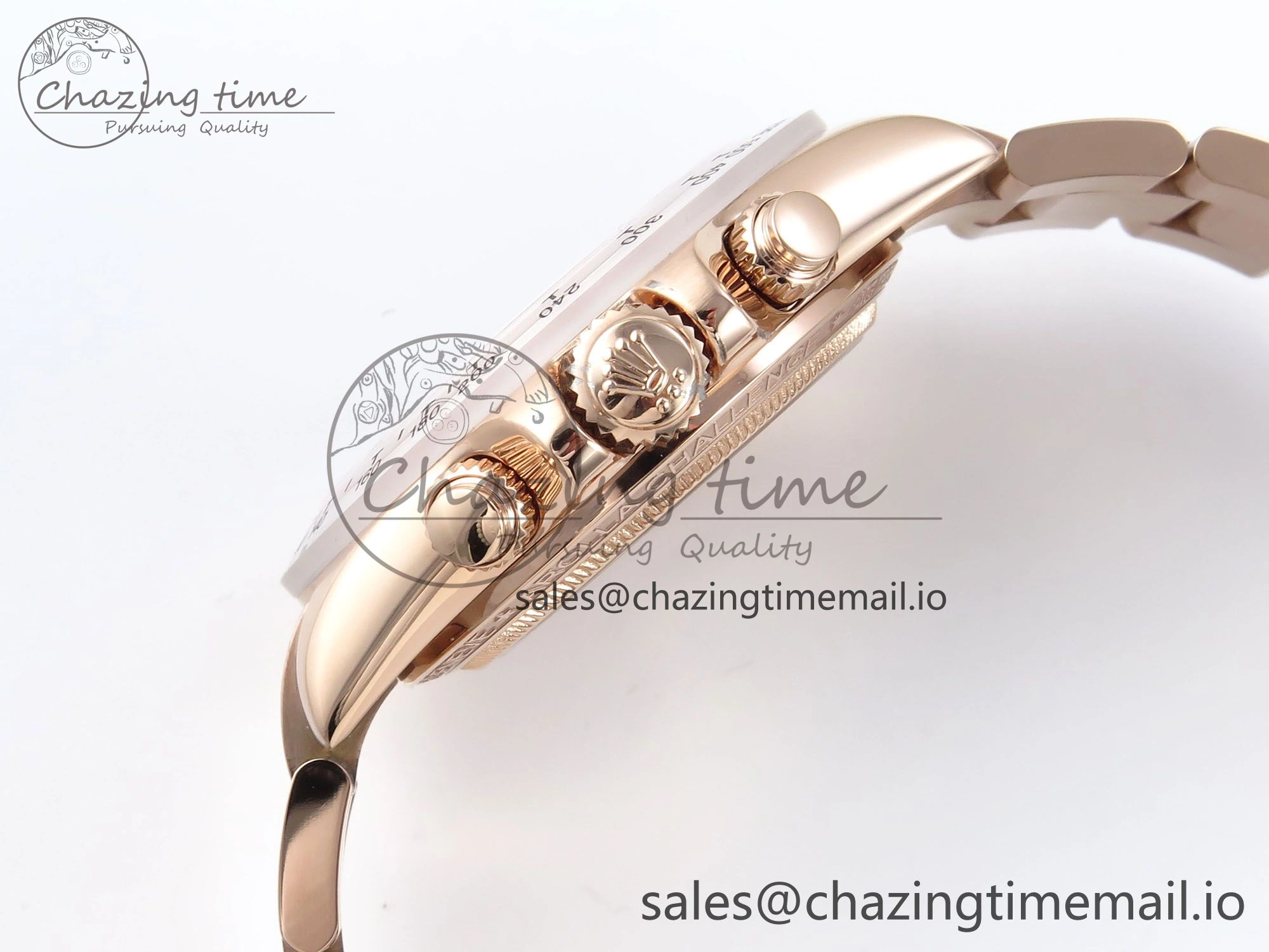 Daytona Artisans Skeleton RG ADGF Best Edition Skeleton Dial RG Bezel on RG Oyster Bracelet SA4130