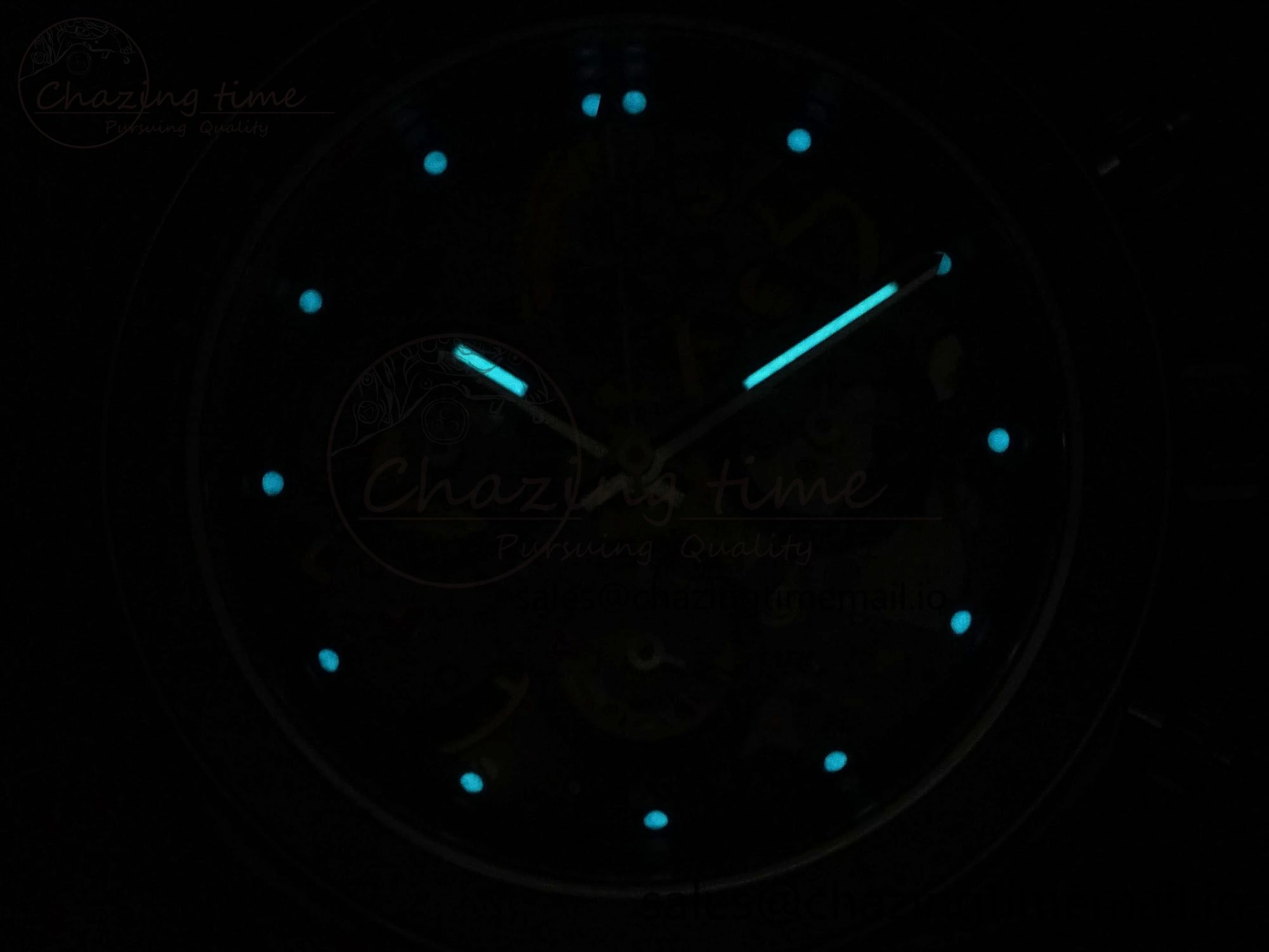 Daytona Artisans Skeleton SS ADGF Best Edition Blue Ceramic Bezel Skeleton Dial on SS Oyster Bracelet SA4130