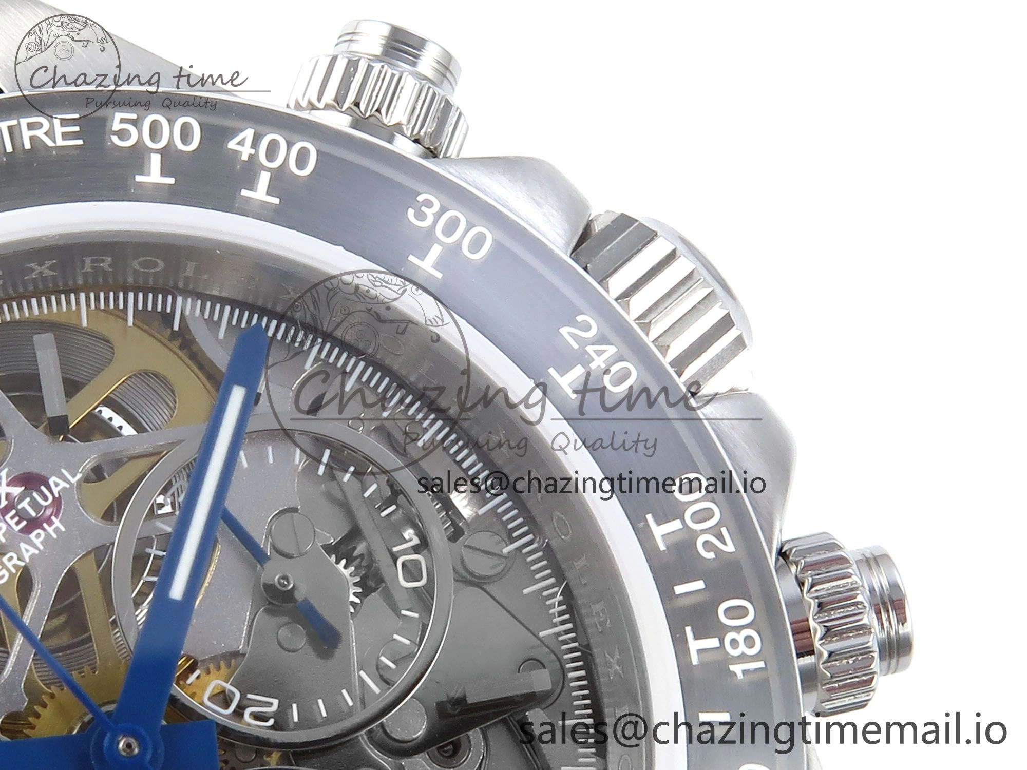 Daytona Artisans Skeleton SS ADGF Best Edition Skeleton Dial SS Bezel on SS Oyster Bracelet SA4130