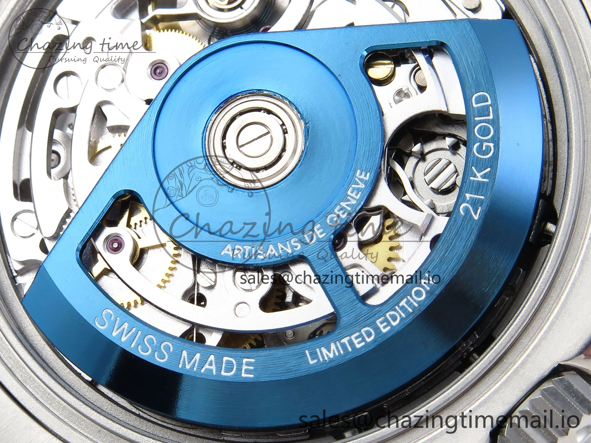 Daytona Artisans Skeleton SS ADGF Best Edition Skeleton Dial SS Bezel on SS Oyster Bracelet SA4130