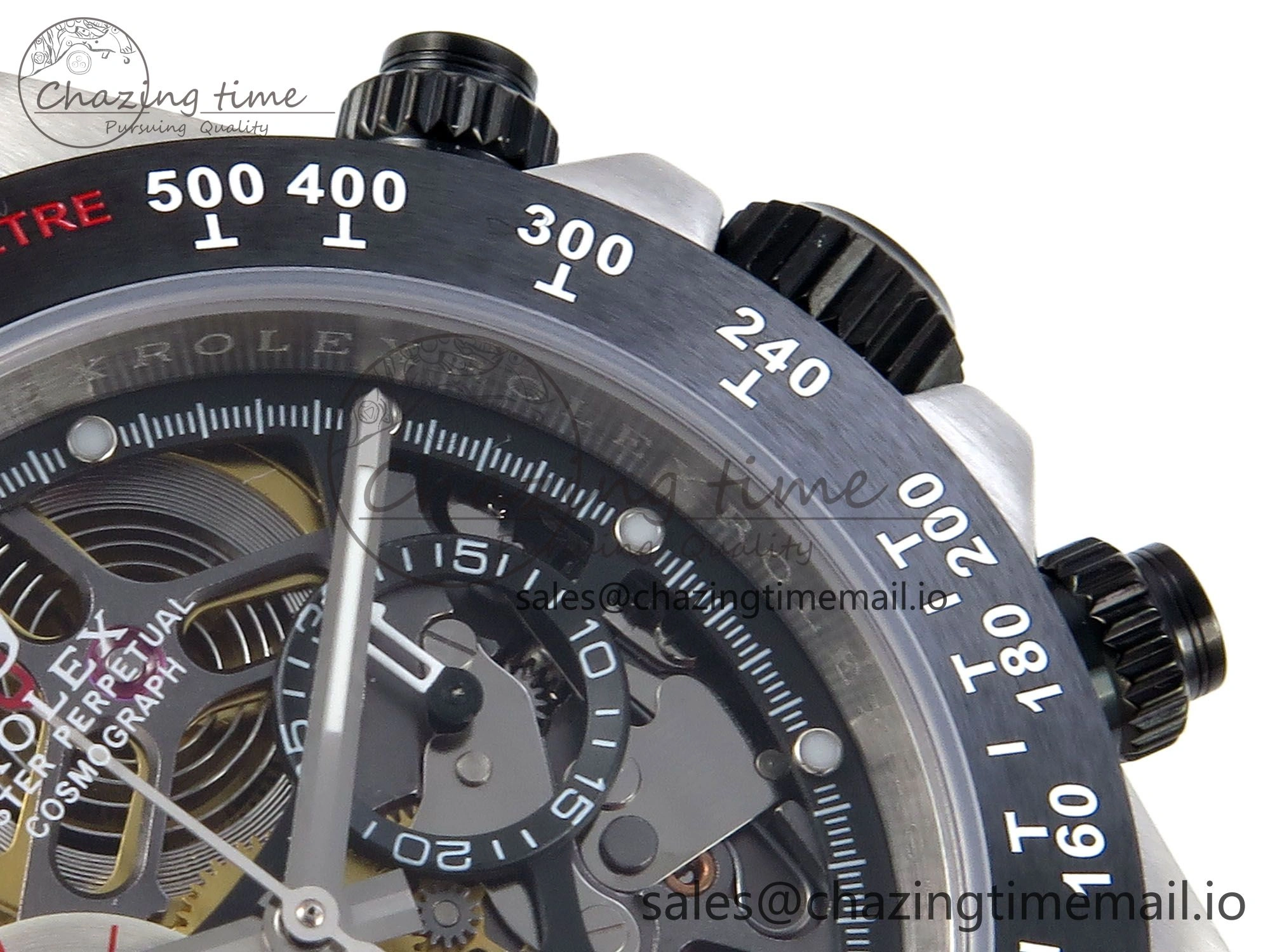 Daytona Artisans Skeleton SS ADGF Best Edition Skeleton Dial on SS Oyster Bracelet SA4130