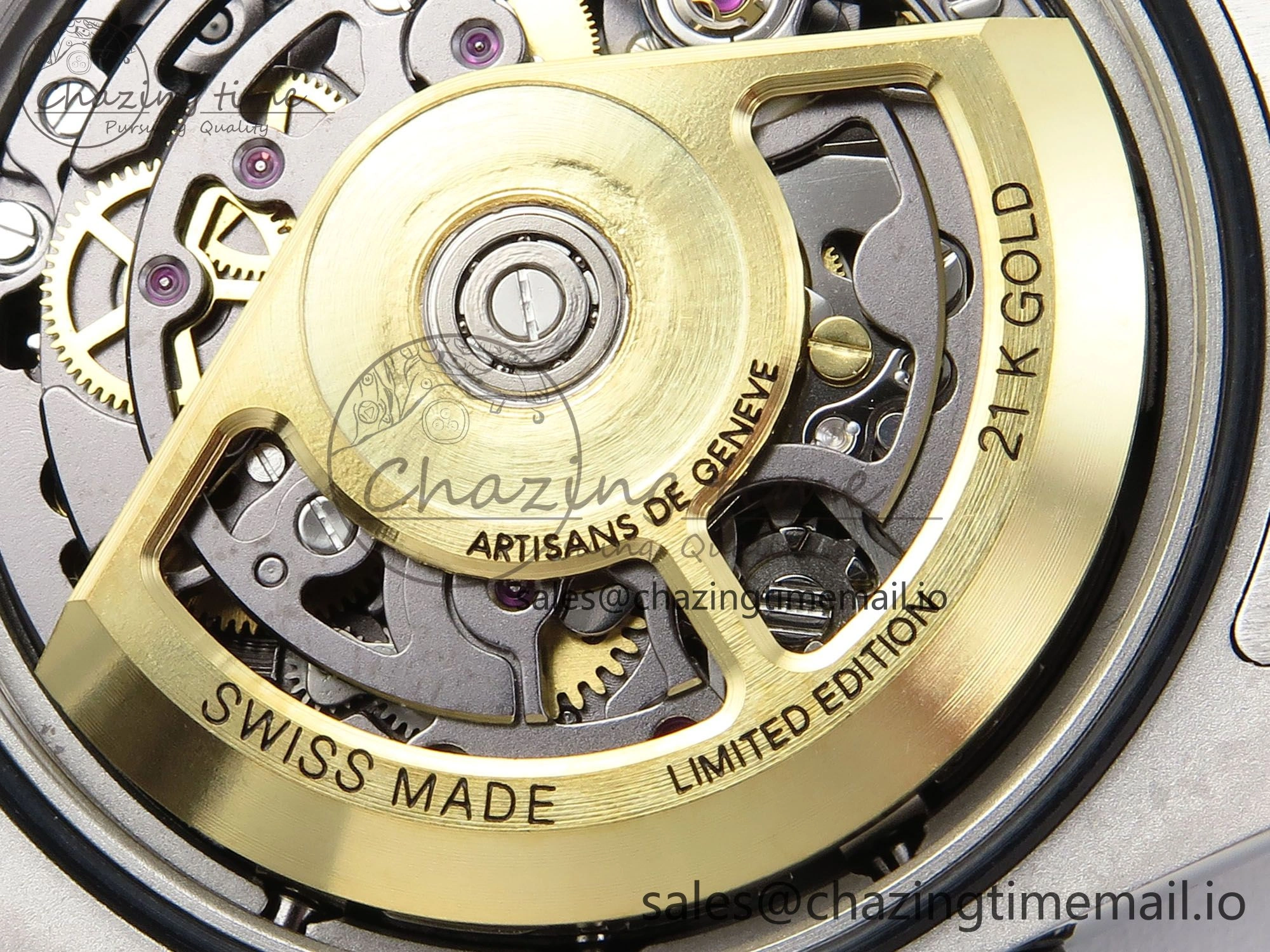 Daytona Artisans Skeleton SS ADGF Best Edition Skeleton Dial on SS Oyster Bracelet SA4130
