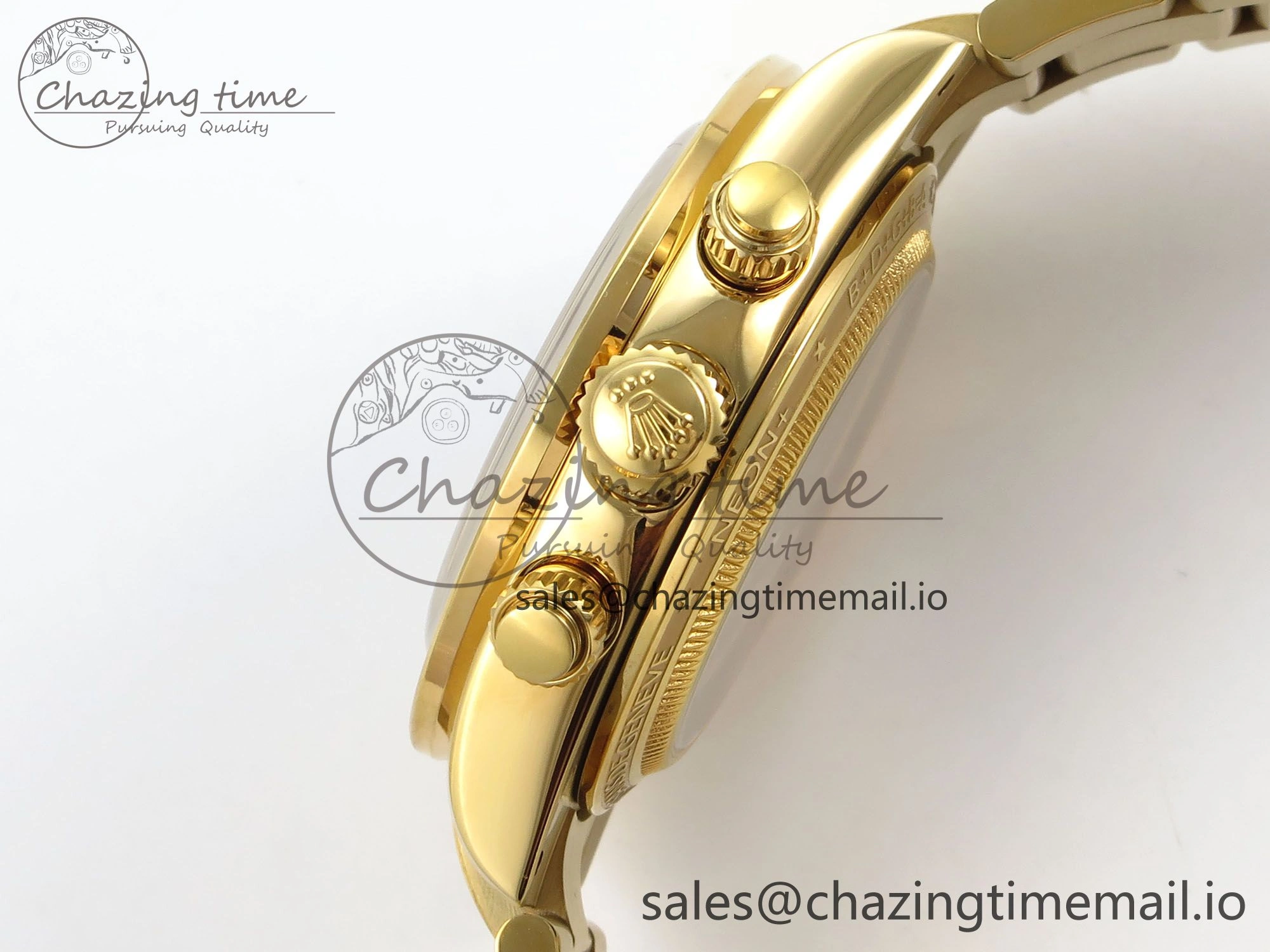 Daytona Artisans Skeleton YG ADGF Best Edition Blue Ceramic Bezel Skeleton Dial on YG Oyster Bracelet SA4130
