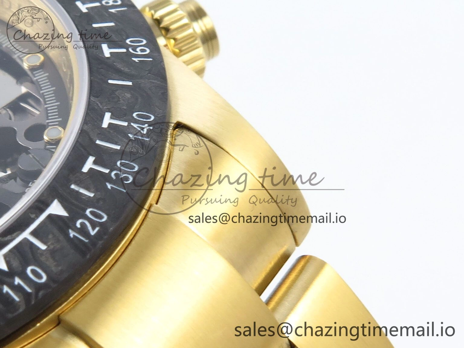 Daytona Artisans Skeleton YG ADGF Best Edition Skeleton Dial on YG Oyster Bracelet SA4130