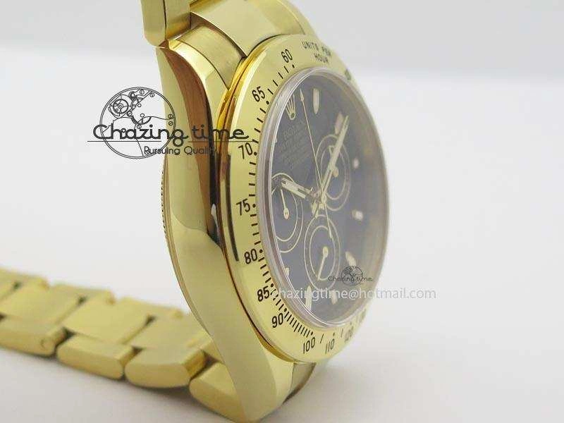 Daytona BP Maker Full YG Wrapped Case Black Dial On Full YG Wrapped Bracelet A4130