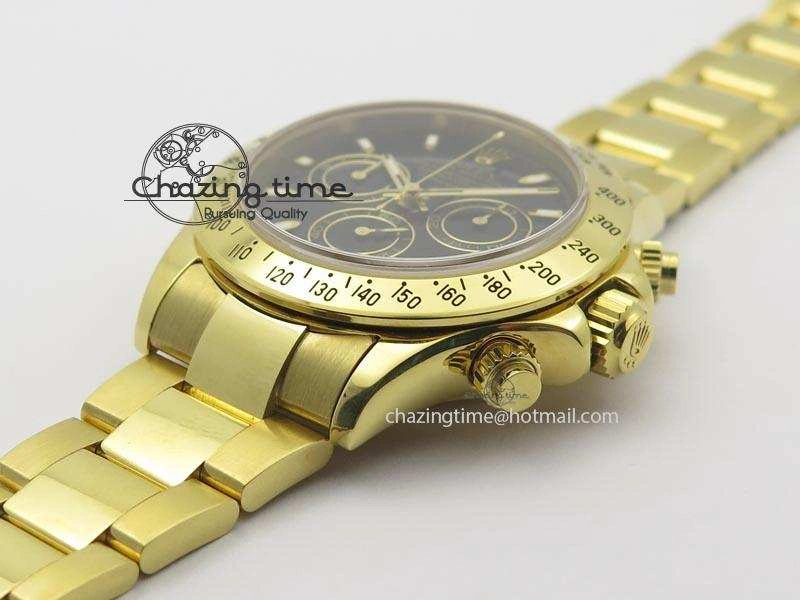 Daytona BP Maker Full YG Wrapped Case Black Dial On Full YG Wrapped Bracelet A4130
