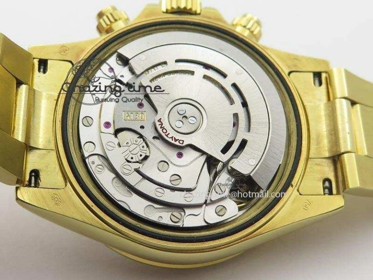 Daytona BP Maker Full YG Wrapped Case Black Dial On Full YG Wrapped Bracelet A4130