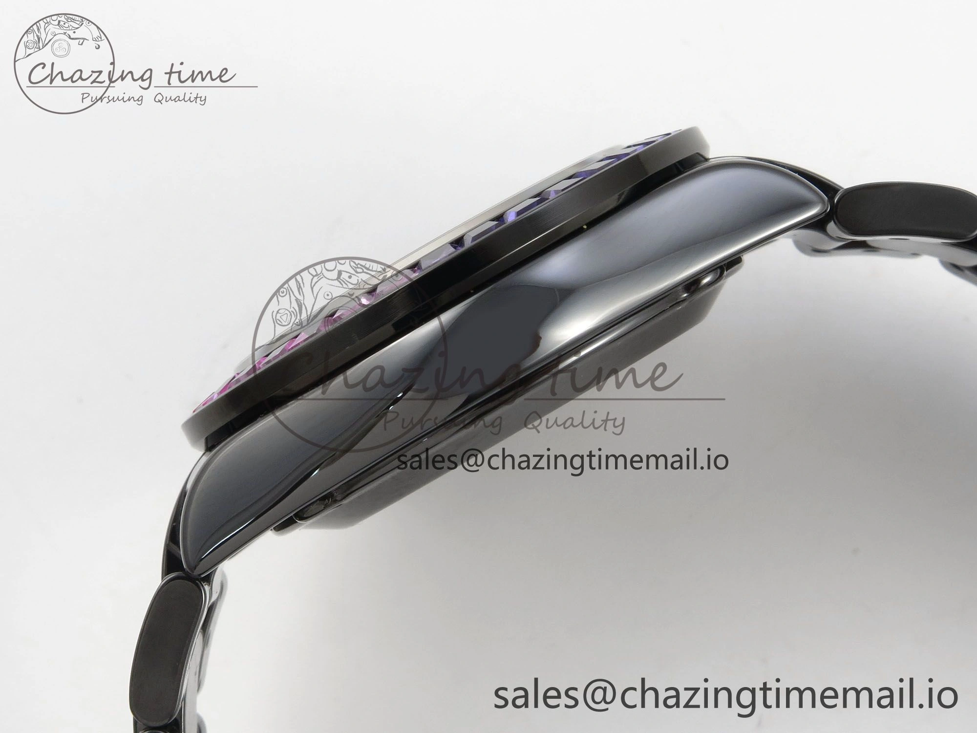 Daytona Black Ceramic Case and Bracelet Black Rainbow Dial Rainbow Bezel SONIC Best Edition SA4130