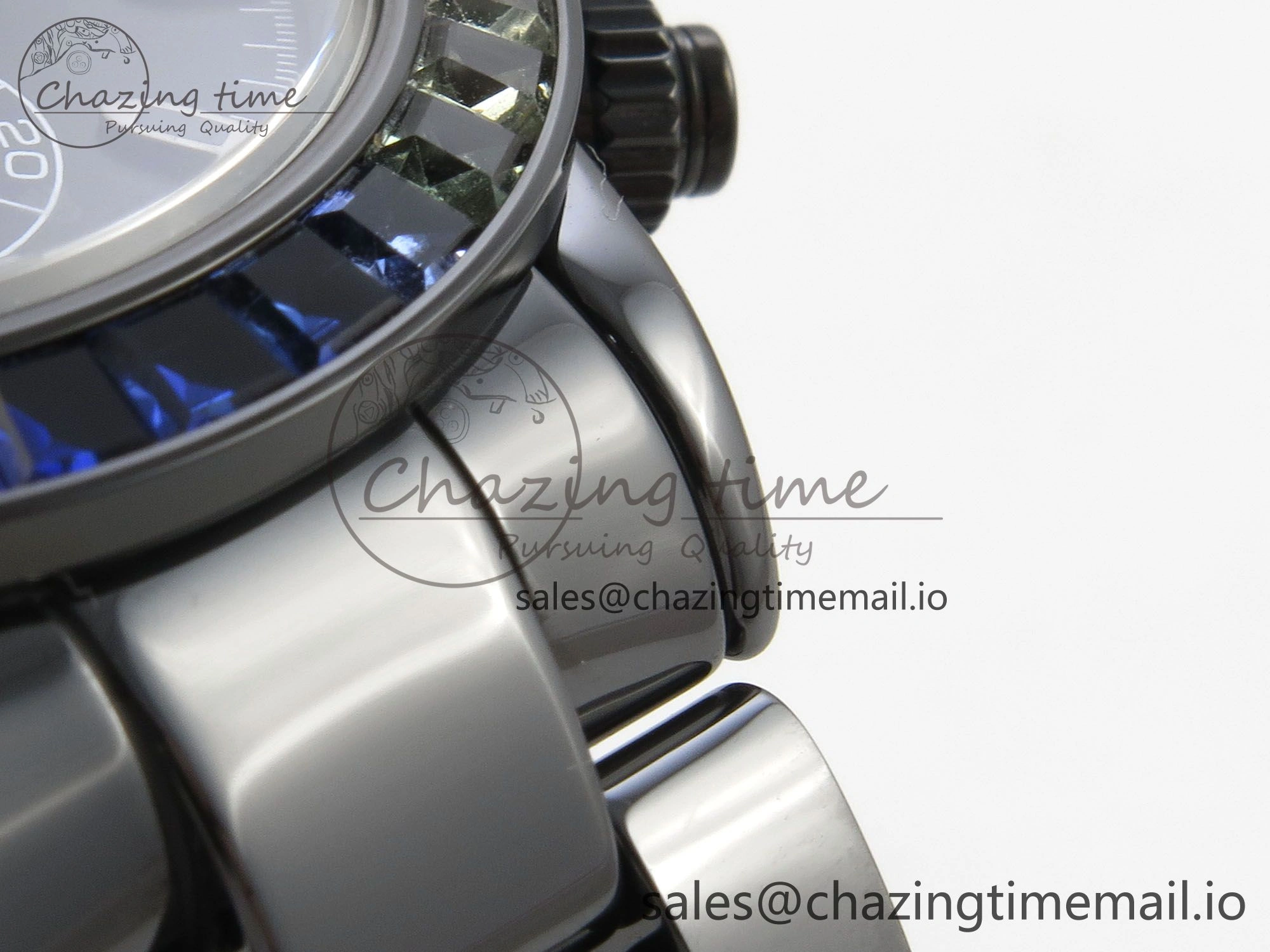 Daytona Black Ceramic Case and Bracelet Black Rainbow Dial Rainbow Bezel SONIC Best Edition SA4130